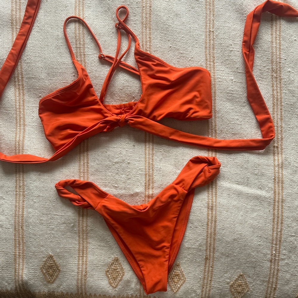 Tularosa Bikini Set in Soft Clay Orange